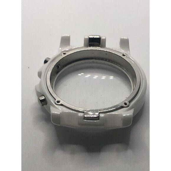 Michael Kors Watch Parts Case Only White Ceramic W/Crystal 40mm GY383 - Picture 5 of 9